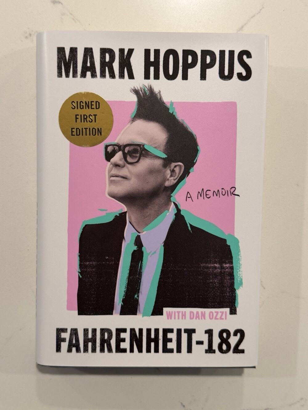 Autographed Mark Hoppus Signed Book Fahrenheit-182 A Memoir Blink 182 #3
